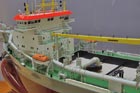 A 100th scale suction dredger model for IHC Merwede