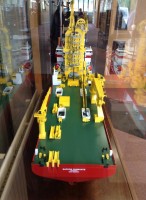 Deck of the Sapura Diamante 1/100 scale cutaway model