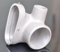 Sandcast aluminium supercharger inlet