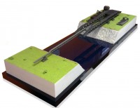 Diorama for tactical military bridge model