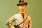 Confederate Officer - 6” high modelled and painted for private client