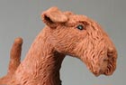 Lakeland Terrier 80 mm high sculpted in wax for giftware company