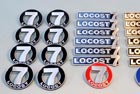 White metal Locost 7 badge sets