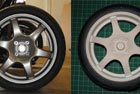 1/4 scale alloy wheel model